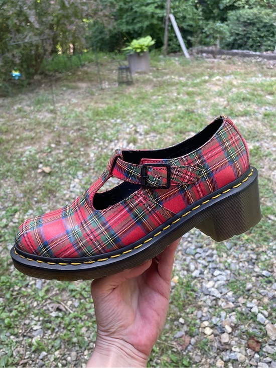 Dr. Martens Shoes - Dr Martens Sofia Plaid Mary Jane Shoes Size 10